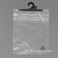 אריזה מתכלה ממוחזרת polybags להציג שקיות וו